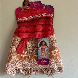 Disney Moana Adventure Dress - Red and Orange Patterns